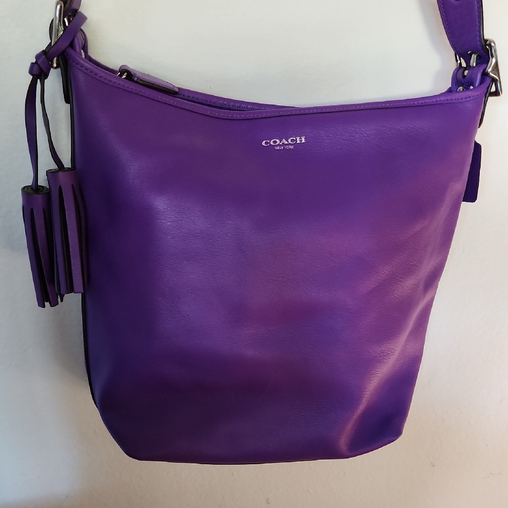 Coach Vibrant Purple Shoulder Bag